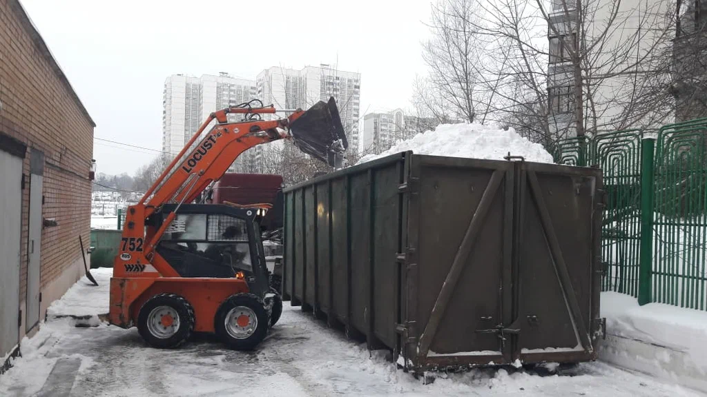 Вывоз снега контейнерами в Краснодаре — цена от 3302 руб., заказать контейнер для снега в ПроМусор